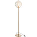 J-Line Staanlamp Glas licht cognac-Vloerlampen-J-Line