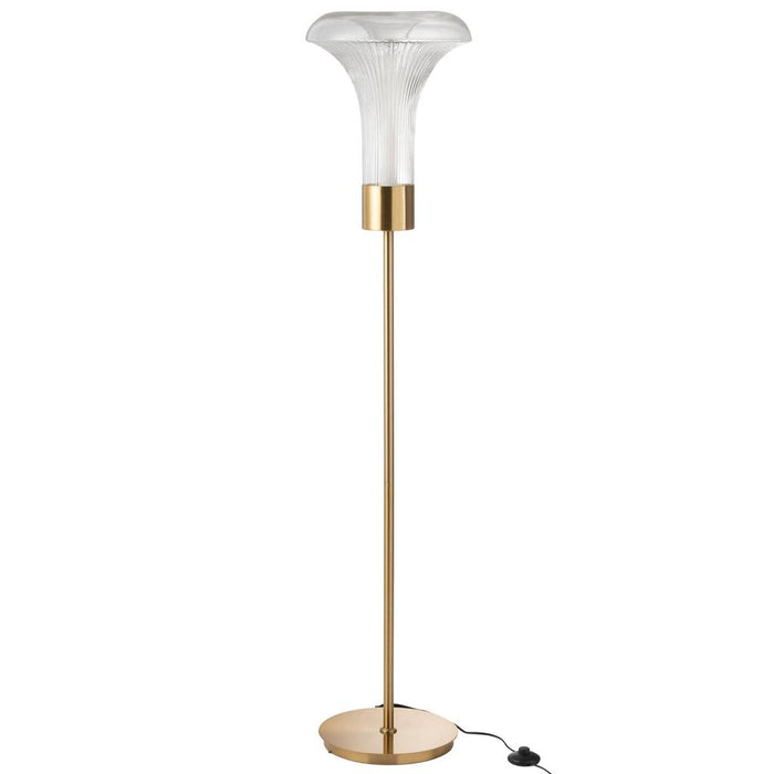 J-Line Staanlamp Led goud metaal transparant-Vloerlampen-J-Line