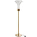 J-Line Staanlamp Led goud metaal transparant-Vloerlampen-J-Line
