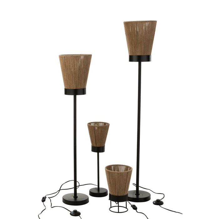 J-Line Staanlamp Luna jute beige large-Vloerlampen-J-Line