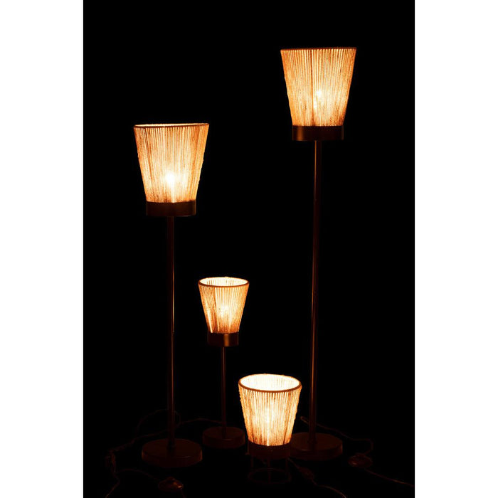 J-Line Staanlamp Luna jute beige large-Vloerlampen-J-Line