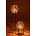 J-Line Staanlamp Op frame metaal/rattan naturel-Vloerlampen-J-Line