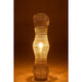 J-Line Staanlamp rotan metaal getwist groen-Vloerlampen-J-Line