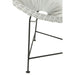 J-Line Stoel Acapulco metaal/rotan wit-Eetkamerstoelen-J-Line