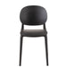 J-Line Stoel Basic polyester/veneer zwart-Eetkamerstoelen-J-Line