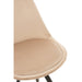 J-Line Stoel Helene metaal/textiel beige-Eetkamerstoelen-J-Line