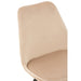 J-Line Stoel Helene metaal/textiel beige-Eetkamerstoelen-J-Line