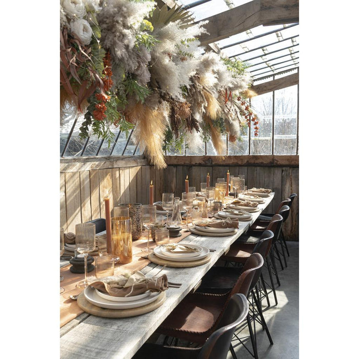 J-Line Stoel Loft leder/metaal zwart-Eetkamerstoelen-J-Line