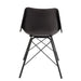 J-Line Stoel Loft leder/metaal zwart-Eetkamerstoelen-J-Line