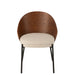 J-Line Stoel Lone multiplex/metaal bruin/beige-Eetkamerstoelen-J-Line