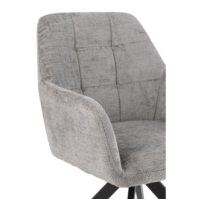 J-Line Stoel Louna ijzer/acryl grijs-Eetkamerstoelen-J-Line