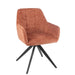 J-Line Stoel Louna ijzer/acryl peche-Eetkamerstoelen-J-Line