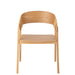 J-Line Stoel Naga essenhout/touw naturel-Eetkamerstoelen-J-Line
