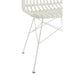 J-Line Stoel Rachel buiten metaal/rattan wit-Eetkamerstoelen-J-Line