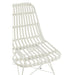 J-Line Stoel Rachel buiten metaal/rattan wit-Eetkamerstoelen-J-Line