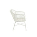J-Line Stoel Rachelle buiten metaal/rattan wit-Eetkamerstoelen-J-Line
