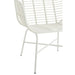J-Line Stoel Rachelle buiten metaal/rattan wit-Eetkamerstoelen-J-Line