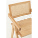 J-Line Stoel Rooster essenhout/rattan naturel-Eetkamerstoelen-J-Line