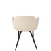 J-Line Stoel Stof/metaal wit-Eetkamerstoelen-J-Line