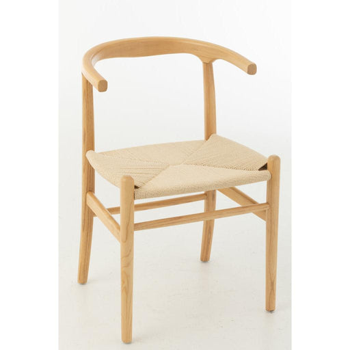 J-Line Stoel Toon beukenhout/touw naturel-Eetkamerstoelen-J-Line