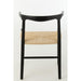 J-Line Stoel Toon beukenhout/touw zwart-Eetkamerstoelen-J-Line