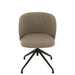 J-Line Stoel Turn/up/down linnen donker bruin/beige-Eetkamerstoelen-J-Line