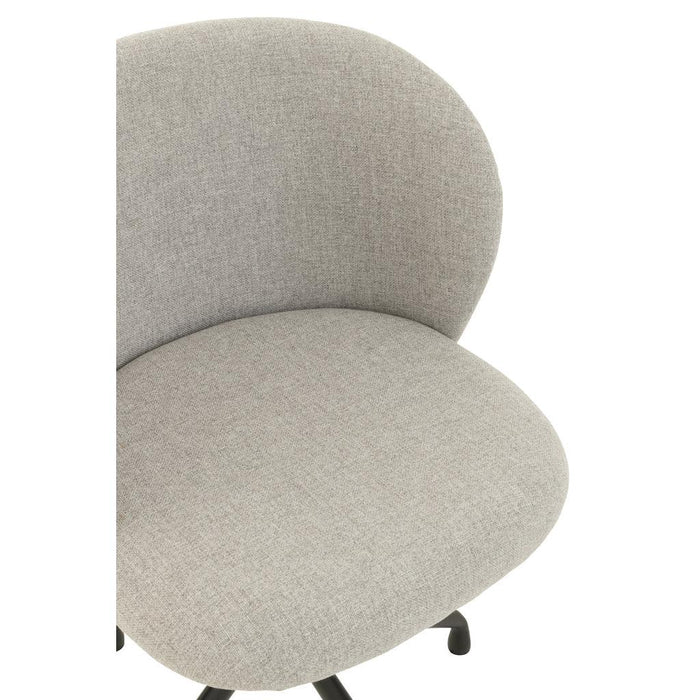 J-Line Stoel Turn/up/down linnen grijs-Eetkamerstoelen-J-Line