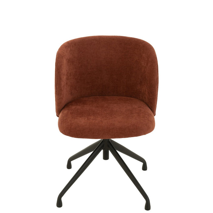 J-Line Stoel Turn/up/down textiel bordeaux-Eetkamerstoelen-J-Line