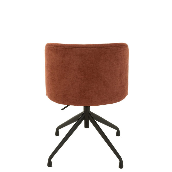 J-Line Stoel Turn/up/down textiel bordeaux-Eetkamerstoelen-J-Line