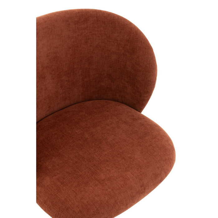 J-Line Stoel Turn/up/down textiel bordeaux-Eetkamerstoelen-J-Line