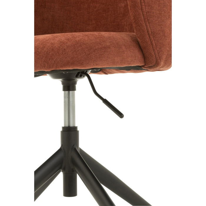 J-Line Stoel Turn/up/down textiel bordeaux-Eetkamerstoelen-J-Line