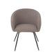 J-Line Stoel Wales staal/schuim taupe-Eetkamerstoelen-J-Line