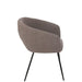 J-Line Stoel Wales staal/schuim taupe-Eetkamerstoelen-J-Line