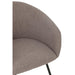 J-Line Stoel Wales staal/schuim taupe-Eetkamerstoelen-J-Line