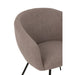 J-Line Stoel Wales staal/schuim taupe-Eetkamerstoelen-J-Line