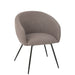J-Line Stoel Wales staal/schuim taupe-Eetkamerstoelen-J-Line