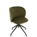 J-Line Stoel turn/up/down fluweel donker groen-Fauteuils-J-Line