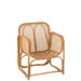 J-Line Stoel+kussen Casablanca rotan naturel-Eetkamerstoelen-J-Line