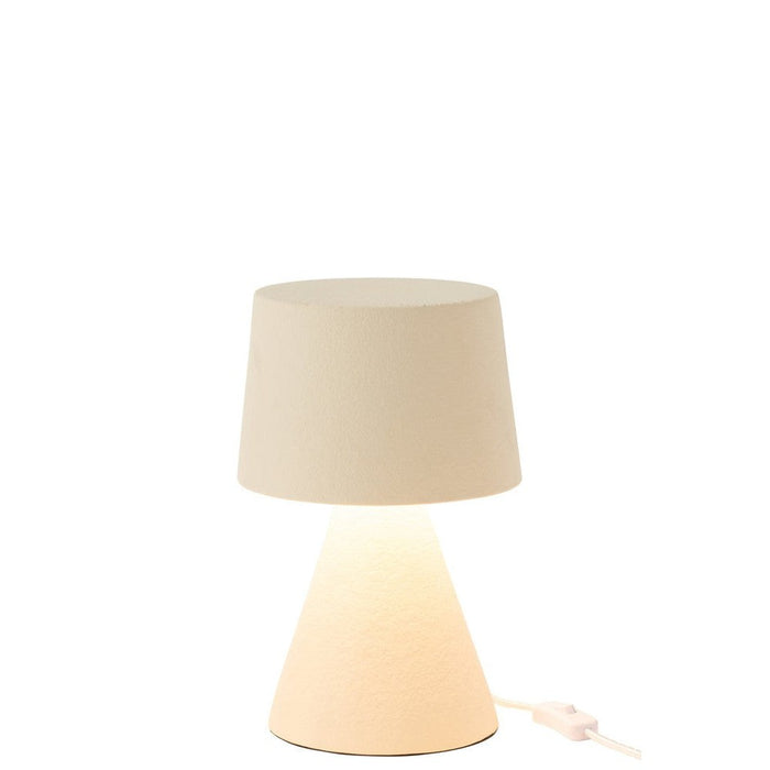 J-Line Tafel Lamp small kap aardewerk beige-Tafellampen-J-Line