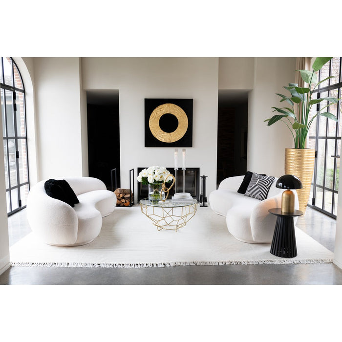 J-Line Tafel Moza metaal/glas goud-Salontafels-J-Line