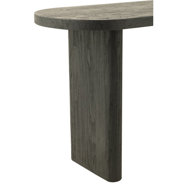 J-Line Tafel Teak hout zwart-Eettafels-J-Line