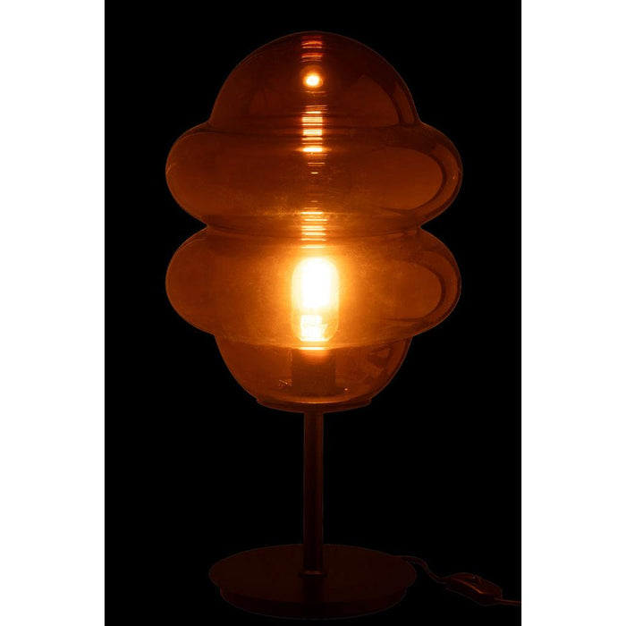J-Line Tafellamp Honinglepel glas bruin-Tafellampen-J-Line