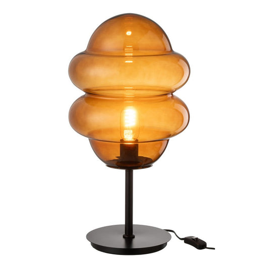 J-Line Tafellamp Honinglepel glas bruin-Tafellampen-J-Line