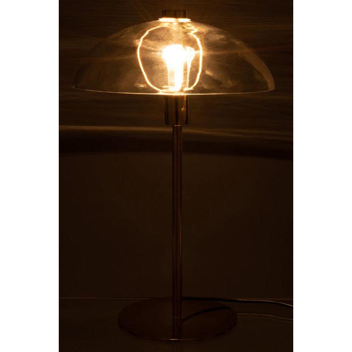 J-Line Tafellamp Jeff metaal/glas transparant/goud-Tafellampen-J-Line