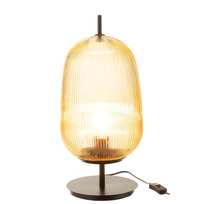 J-Line Tafellamp Oasis glas geel large-Tafellampen-J-Line