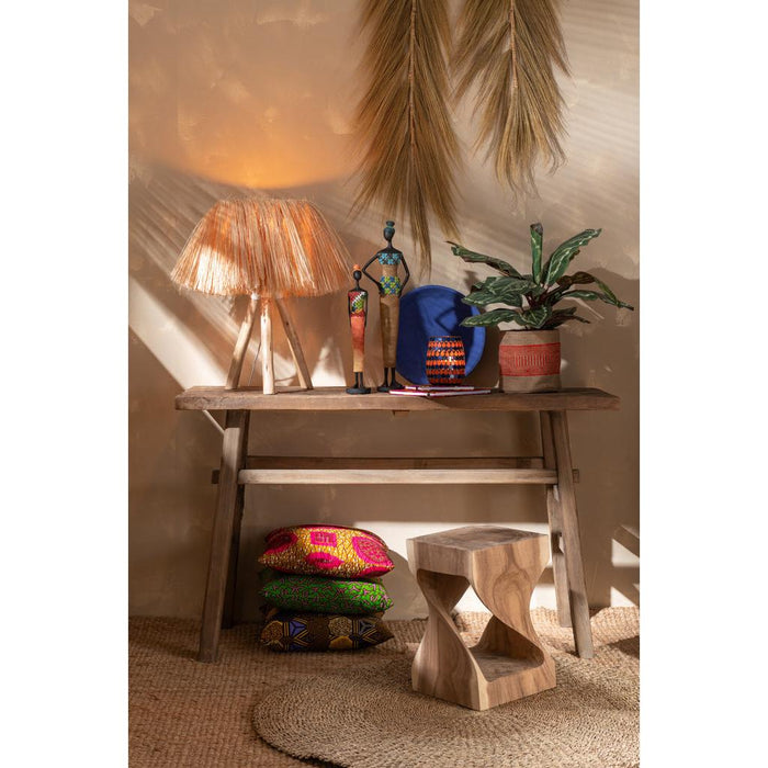 J-Line Tapijt Rond gevlochten zeegras naturel-Ronde Vloerkleden-J-Line