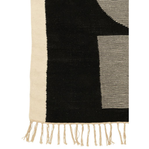 J-Line Tapijt Tokyo polyester wit/zwart-Rechthoekige vloerkleden-J-Line