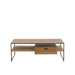 J-Line Tv Tafel 1 lade hout/metaal naturel-TV-meubels-J-Line