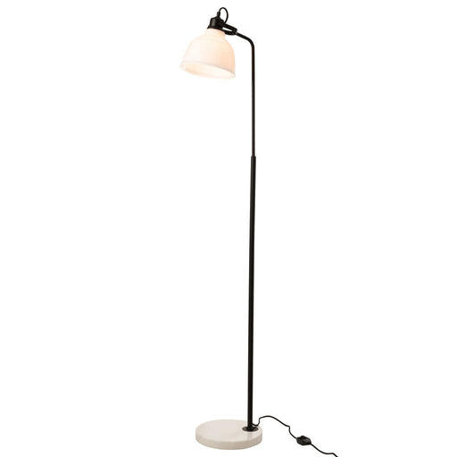 J-Line Vloerlamp Magali staal/glas wit-Vloerlampen-J-Line