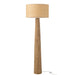 J-Line Vloerlamp paraplu ailanthus hout naturel-Vloerlampen-J-Line